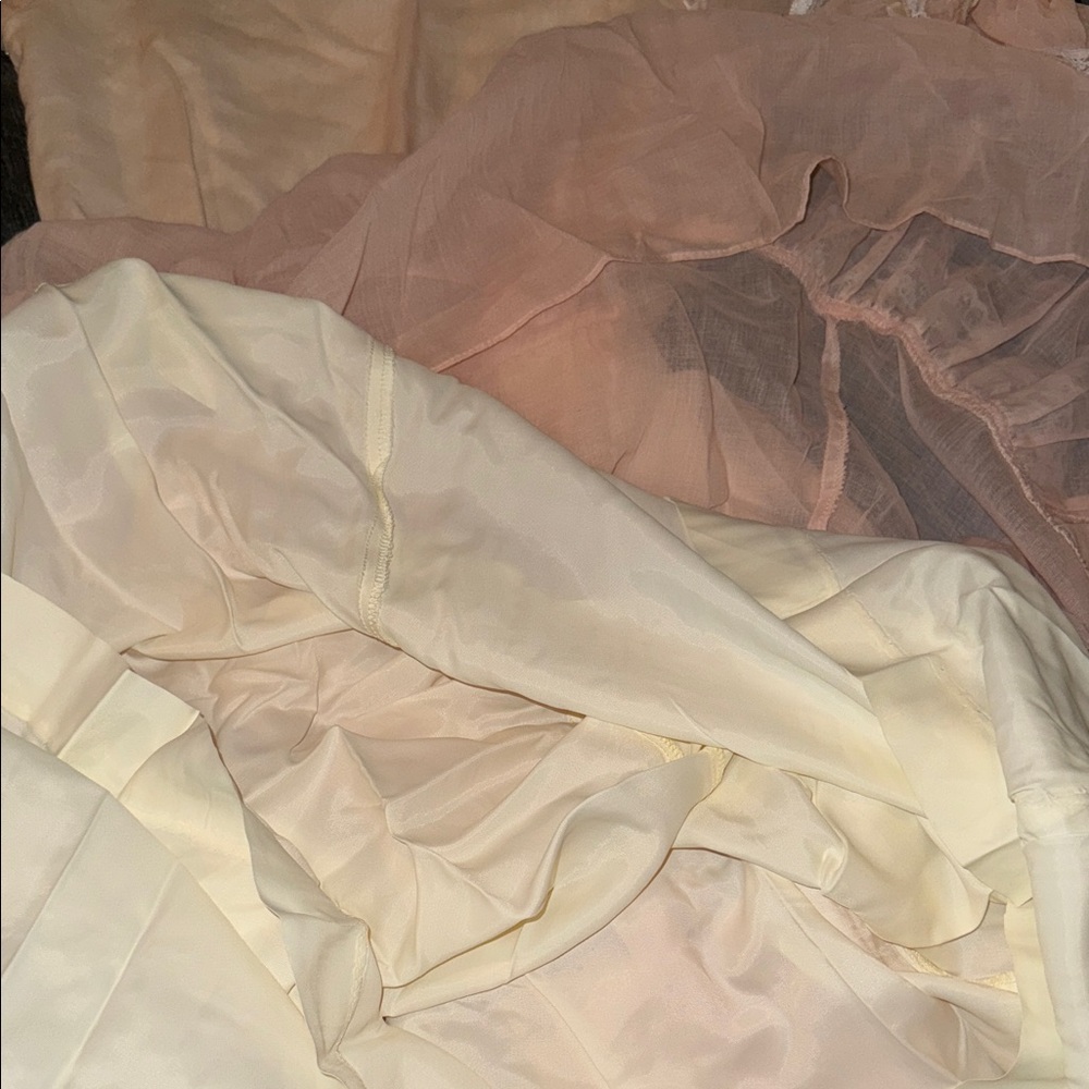 Gunne Sax Peach and Cream Sheer Lace  Dress size 5 vintage - Picture 12 of 12